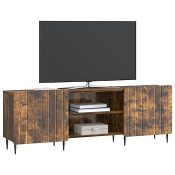 Mueble De Tv | Mueble De Salón | Gabinete De Tv Roble Ahumado 150 X 31 X 52 Cm