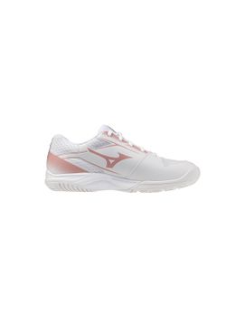 Zapatillas de Voleibol Mizuno Cyclone Speed 5 Mujer blanco/rosa/Lava
