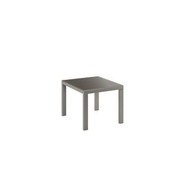 Banner - Mesa Extensible (90/163,5 X 90 Cm) En Cristal Templado Gris