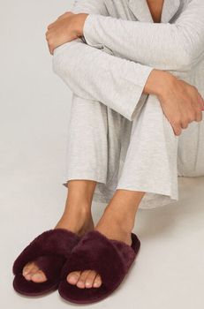 Hunkemöller Pantuflas Lia Morado
