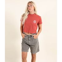 oxbow camiseta crop top radiate para mujer