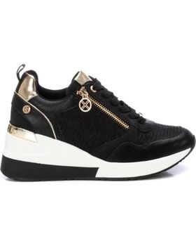 de XTI ZAPATILLA CUNA CREMALLERA PARA MUJER 143717 COLOR NEGRO