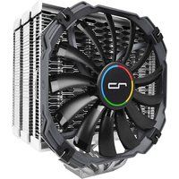 h5 universal 140 mm cpu cooler - black  silver black