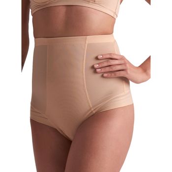 Bye Bra Reductores y moldeadores Tanga moldeador de cintura ultra alta Powermesh para mujer