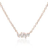 cadena para mujer de plata 925 chapada en oro rosa