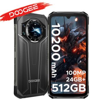 Smartphone Robusto DOOGEE S119 con Pantalla FHD IPS, 24 GB de ROM, 512 GB de RAM, Cámara Principal IA de 100MP, Batería de 10200mAh