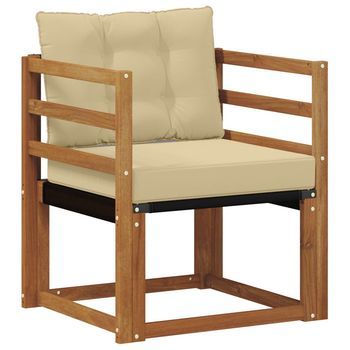 Sofá De Exterior Madera De Acacia Sólida Natural Vidaxl