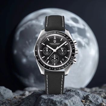 Reloj Pagani Design 2026 New Moon, Reloj de Cuarzo de Lujo para Hombre, Cristal de Zafiro, Cronógrafo, Envío Local en la UE