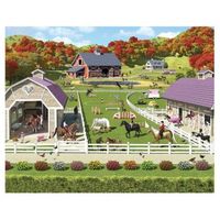 walltastic 41738 papel pintado mural estable de caballos y ponis