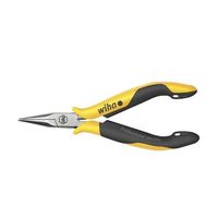 wiha alicates de boca semi-redonda professional esd con forma recta 26799