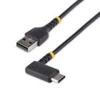 cable 1m usb a a usb c acodado - en angulo recto - cable usb-c de carga rapida - de alta resistencia - usb 20 a a usb tipo-c - fibra de aramida - 3a - de carga
