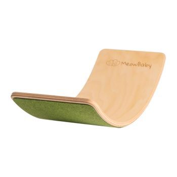Tablero De Equilibrio De Para Niños De 80x30cm Madera Para Niños Pequeños Con Fieltro Verde Meowbaby