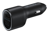 cargador de coche dual samsung 1xusb-c 1xusb-a 40w negro ep-l4020nbegeu
