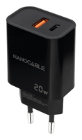 nanocable cargador usb-cpdusb-aqc 20w negro