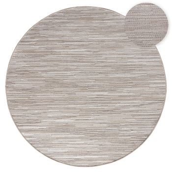Alfombras de interior y exterior Verona beige 120 cm redondo