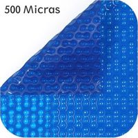 cobertor termico geobubble azul para piscina 500 micras 8 x 4 m