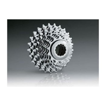 Miche - Cassette Primato 10v para bicicleta de montaña y carretera, compatible con Shimano, piñón CNC térmicamente tratado en acero cromado opaco, tuerca madre de acero cromado, aro espaciador
