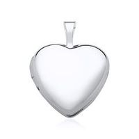 relicario de corazon grabable en oro blanco 14 quilates