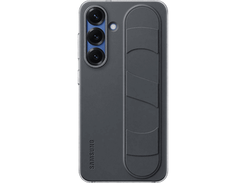 Funda móvil - Samsung Standing Grip con soporte, Para Galaxy S25, Negro