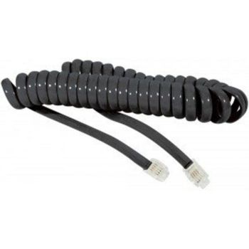 Cable telefónico Dacomex RJ-9 macho a macho 2 metros negro