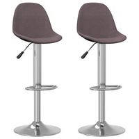 taburetes de cocina 2 unidades tela gris taupe vidaxl