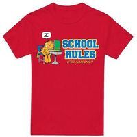 garfield camiseta school rules para hombre