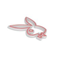 iluminacion led decorativa de plastico playboy rosa 26x42x2 cm