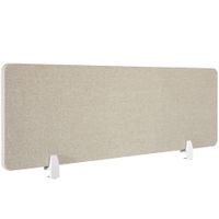 panel separador de escritorio incluye 2 clips de fijacion beige