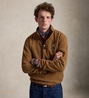 polo ralph lauren para hombre 710b27074001 sudadera con cuello alto heritage bear marron m casual poliester
