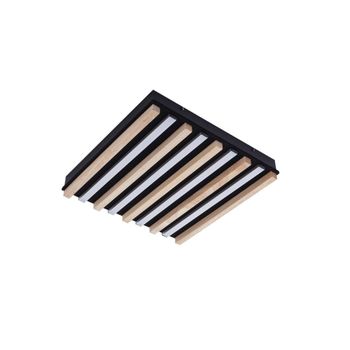 Lámpara de techo de madera marrón
