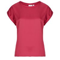 vila blusa viellette ss satin para mujer