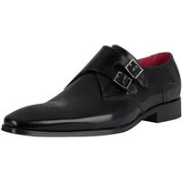 jeffery-west zapatos de vestir zapatos de cuero con hebilla pulida para hombre