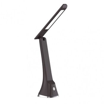 Flexo anhidrita 5w 400lm negro 4000k 28x8x25cm plegable, tactil, reg.3 intensidades