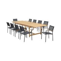 conjunto de cena de patio duradero y extensible