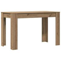 mesa de comedor roble artesano 120x60x76cm madera reconstituida