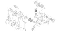 tornillo de ajuste del desviador campagnolo daytona de 10 velocidades  x5 unidades