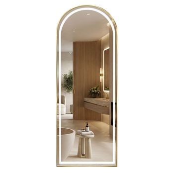 Espejo Orbit Brush Gold 50x160 Led