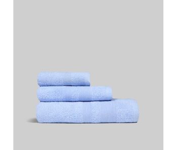 Toalla tocador (30x50cm) azul claro donegal collections
