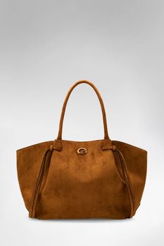 Bolso Tote De Ante Allegra