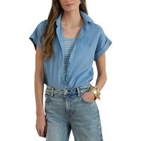 raplh lauren camisa manga corta 200874259011-blue para mujer