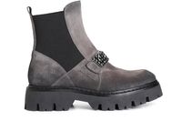 botin de mujer con elastico de ante y complemento asphalt 37