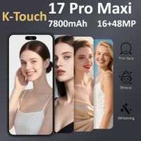 k-touch nuevo telefono movil ifone 17 pro maxi smartphone android 15 telefono celular de 73 pulgadas 1648mp 22gb2tb 7800mah 5g doble sim desbloqueo por huella dactilar wifi gps version