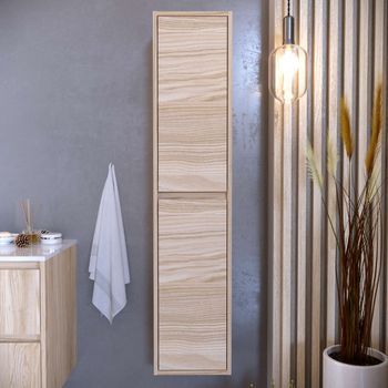 Columna De Baño Diney 2 Puertas 140x30x25 Cm Olmo T-bath