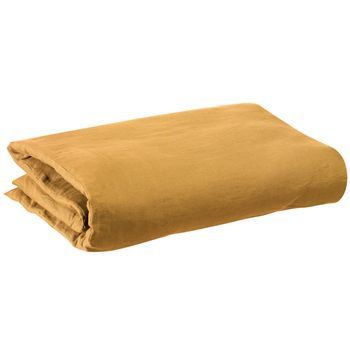 Funda Nórdica Zeff De Lino 100% - Ocre - 240 X 220 Cm