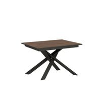 mesa extensible 80x120180cm efecto madera nogal