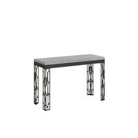 mesa tipo libro 120x4590 cm ghibli double cemento estructura antracita