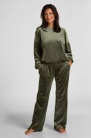 hunkemoller petite pantalon de pijama de terciopelo verde