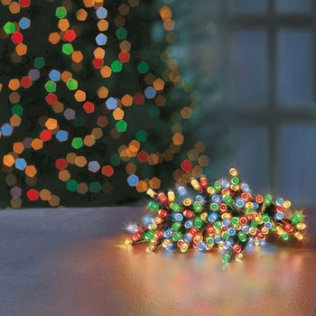 200 LED Multicolour Clear Cable Supabrights