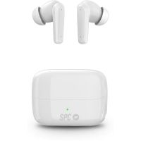 auriculares spc ether 2 pro inalambricos bluetooth con cancelacion de ruido control tactil y modo gaming blancos