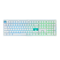 teclado magnetico inalambrico epomaker he108 con diseno ansi us cableadobt24ghz con bateria de 10000mah para macwin